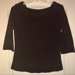 Chocolate brown shoulder collared shirt